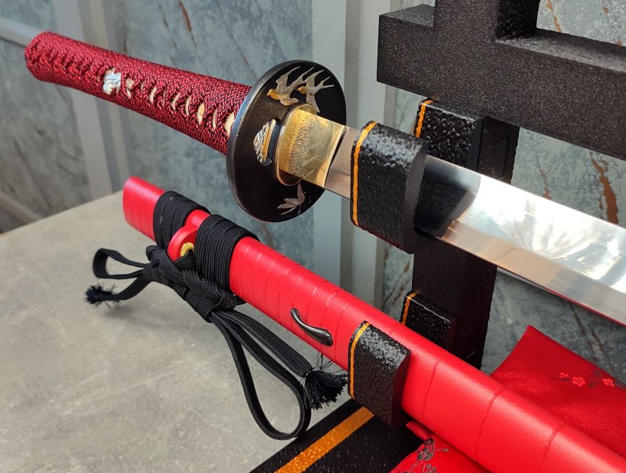 Munenori Katana Red Samurai - samurajský meč