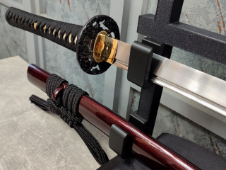 Munetoshi Katana Lion Red Saya