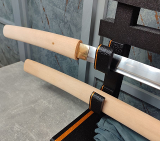 Munenori Shirasaya San-mai Katana with bo-hi